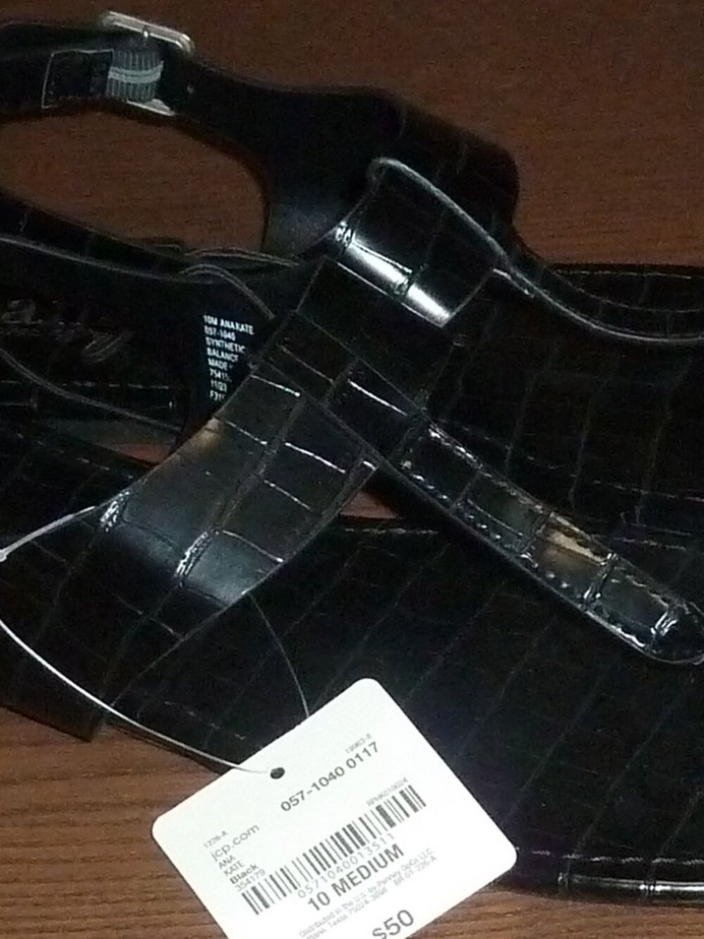 A.N.A. Kate Woman's 10 M Black Sandals